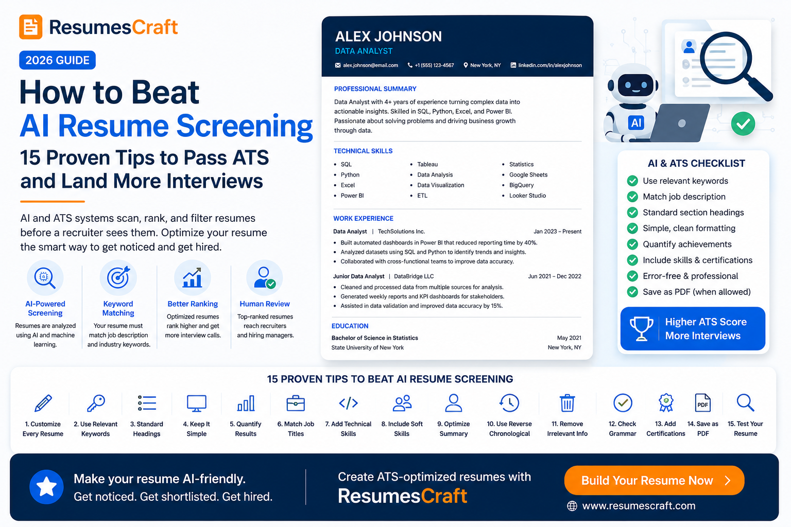 How to Beat AI Resume Screening in 2026: 15 Proven Tips to Pass ATS and Land More Interviews